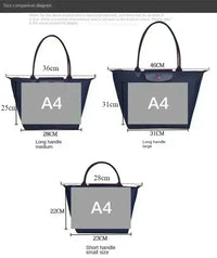 Foldable Dumplings Bags Classics Tote Bag Embroidered Horse Shoulder Bags Woman Fashion Nylon Handbag Commuter Shopping Bags