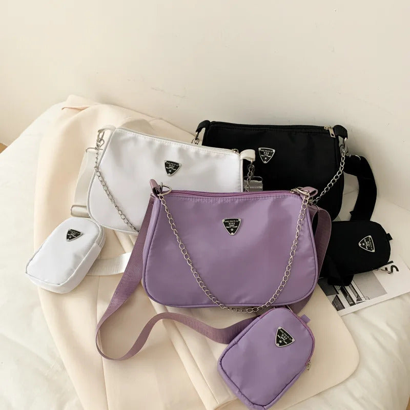 New Simple Small Crossbody Female Armpit Bags Solid Color Shoulder Bags Casual Bags Slanting Women's Bags Mother's Bags