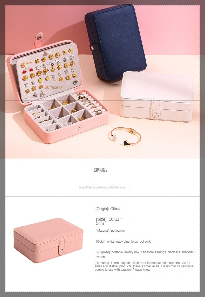 Leather Jewelry Box Organizer Jewelry Display Jewelry Boxes and Packaging Ring Box Suitable for Earrings and Rings