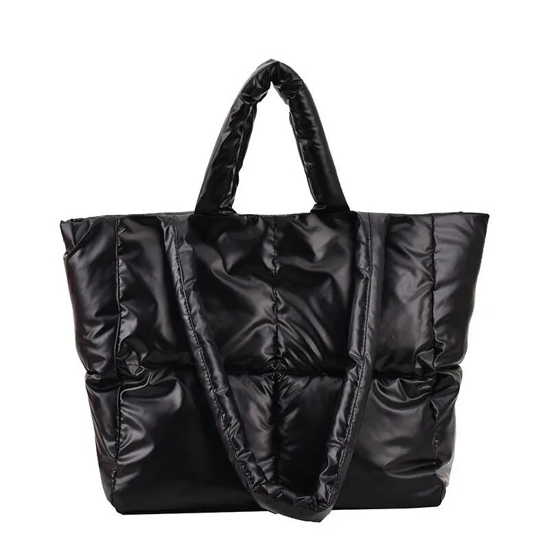 Handbag Female Large-capacity Bag Female New Tide Fashion Shoulder Bag Fall And Winter Cotton Bag Hundred Tote Bag