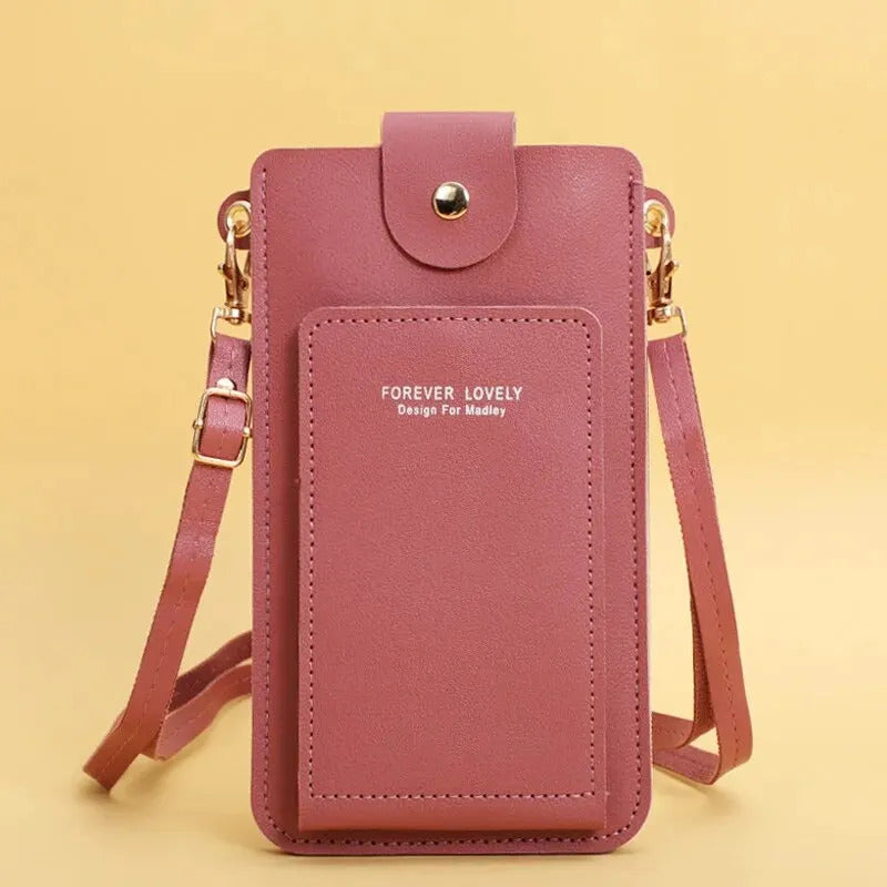 Women Bags Soft Leather Wallets Touch Screen Cell Phone Purse Crossbody Shoulder Strap Handbag for Female Cheap Women's Bags