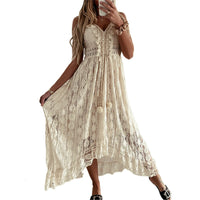 Summer White Dress For Woman 2023 Trendy Casual Beachwear Cover-ups Outfits New Boho Hippie Chic Long Maxi Dresses Elegant Party