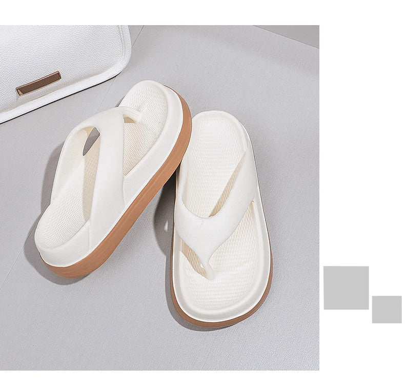 Woman flip flops Popular Design Shoes 2024 trend Casual Platform Sandals non-slip Outdoor slippers Unique features Flat sandals