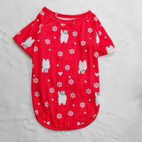 New 2024 Snowflake Bear Christmas family dress printed home dress pajamas 2 sets &3-24 months boy baby girl baby jumpsuit