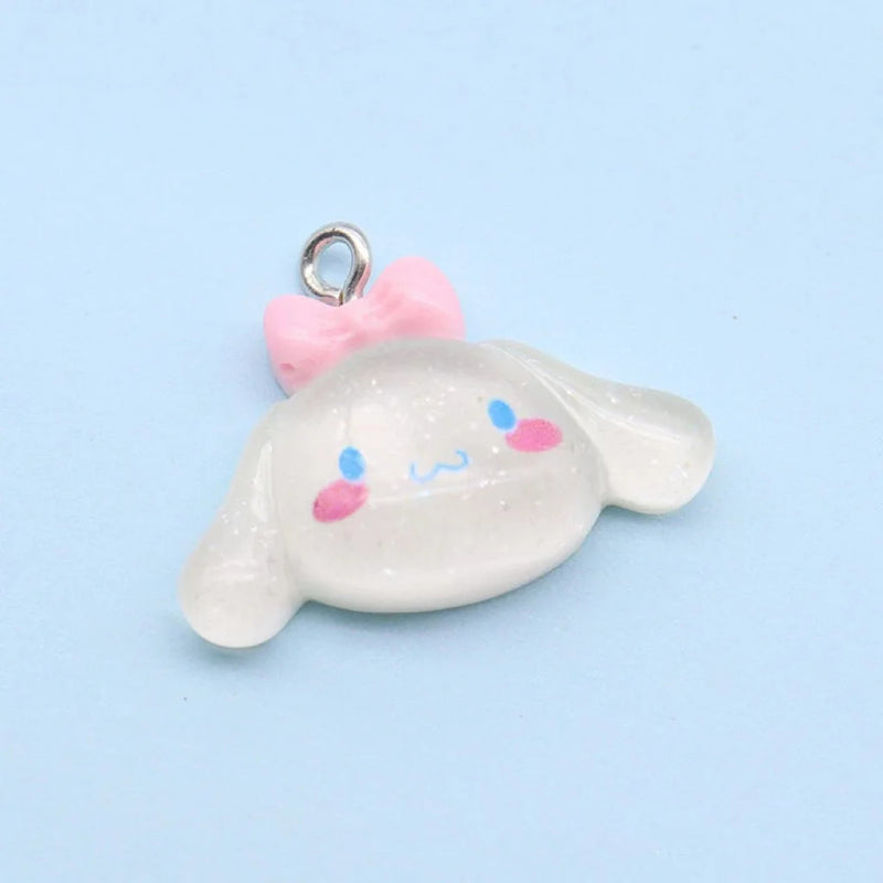 10pcs  Simulated Cute  Rabbits Dogs Cats Resin Charms Accessory Pendants Handmade  Jewelry DIY Earring Necklace