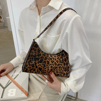 Summer New Shoulder Bags for Women High Quality Zebra Underarm Handbags PU Leather Leopard Armpit Purse Bag