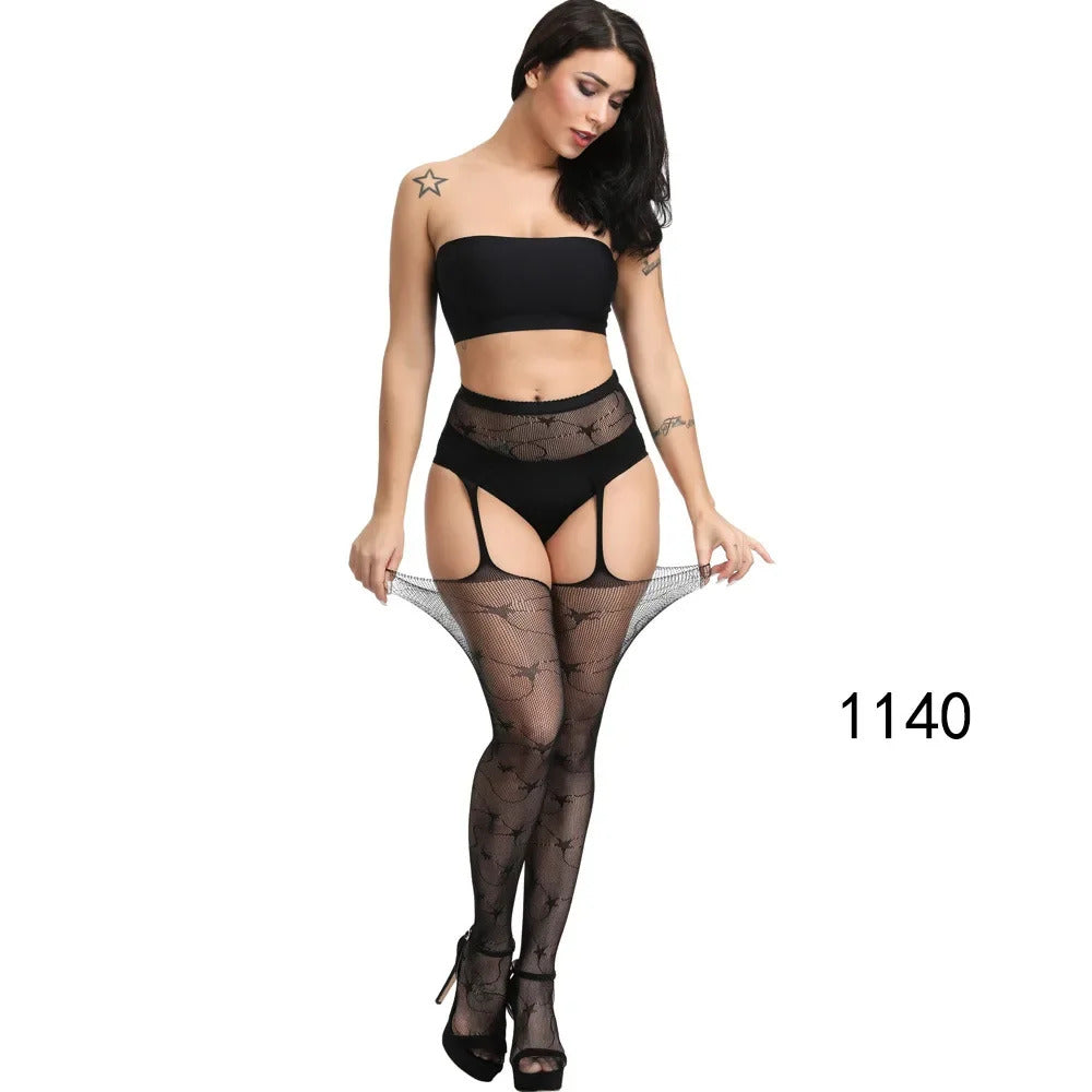 Comfort Lace Top Stockings Women's Sheer Thigh High Stockings Nylons Hosiery Black Red White Transparent Classic Silk Stockings