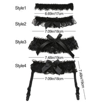 Heart/Wings/Bowknot Fashion Garter Belt Women PU Leather Lace Elastic Leg Ring Leg Garter Straps Thigh Harness Gothic Accessory