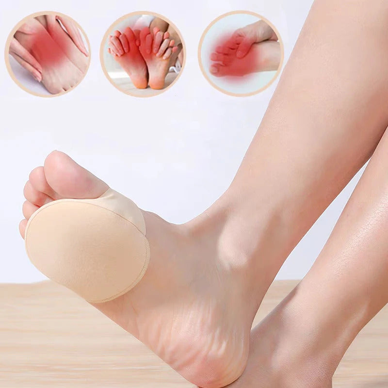 10pcs Front Foot Pads Women's Summer Thin Anti Wear High Heel Pads Non Slip Half Palm Five Finger Sock Invisible Split Toe Socks