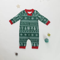 Women Men Boys Girls Christmas Pajamas Set All Over Print 2 Pieces Suit Loungewear Casual Loose Clothing Sets Xmas Family Look