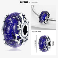 925 Sterling Silver Sun Moon And Stars Charm Beads Fits Pandach Original Bracelets Women Heart Pendants Bead DIY Luxury Jewelry