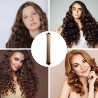 Big Wave Lazy Heatless Curling Rod Plush Head Hair Curler Wave Form Curl Rod Sponge Curling Bouncy Curling Hair Hair Rollers