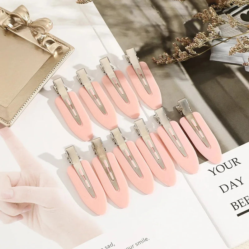 10pcs/set No Bend Seamless Hair Clips Side Bangs Barrette Makeup Washing Face Accessories Women Girls Styling Hairpins