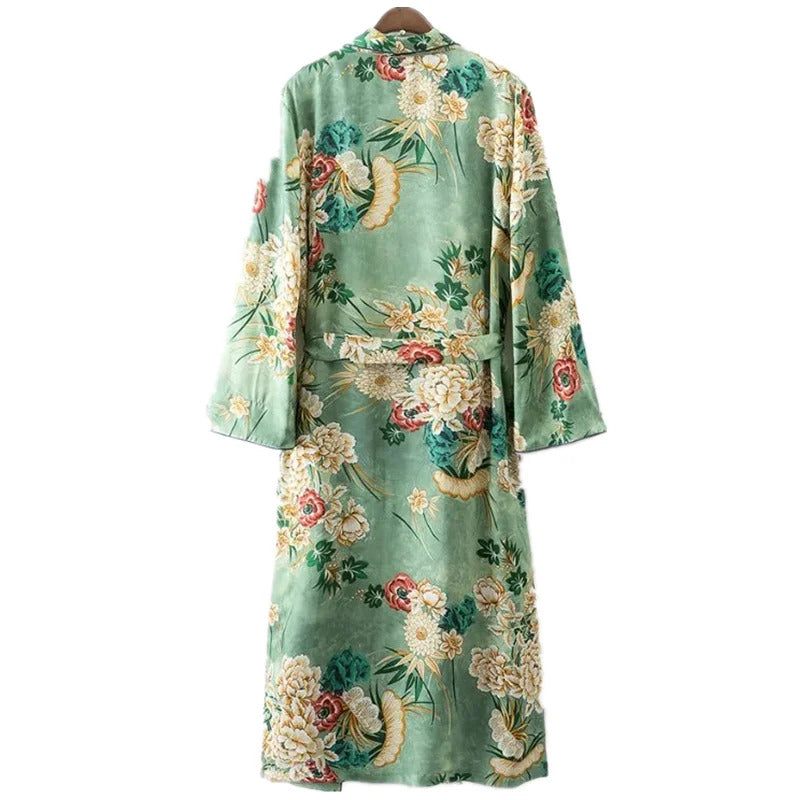 2020 Bohemian Printed Summer Beach Wear Clothes Long Kimono Cardigan Plus Size Cotton Tunic Women Tops and Blouse Shirts A147