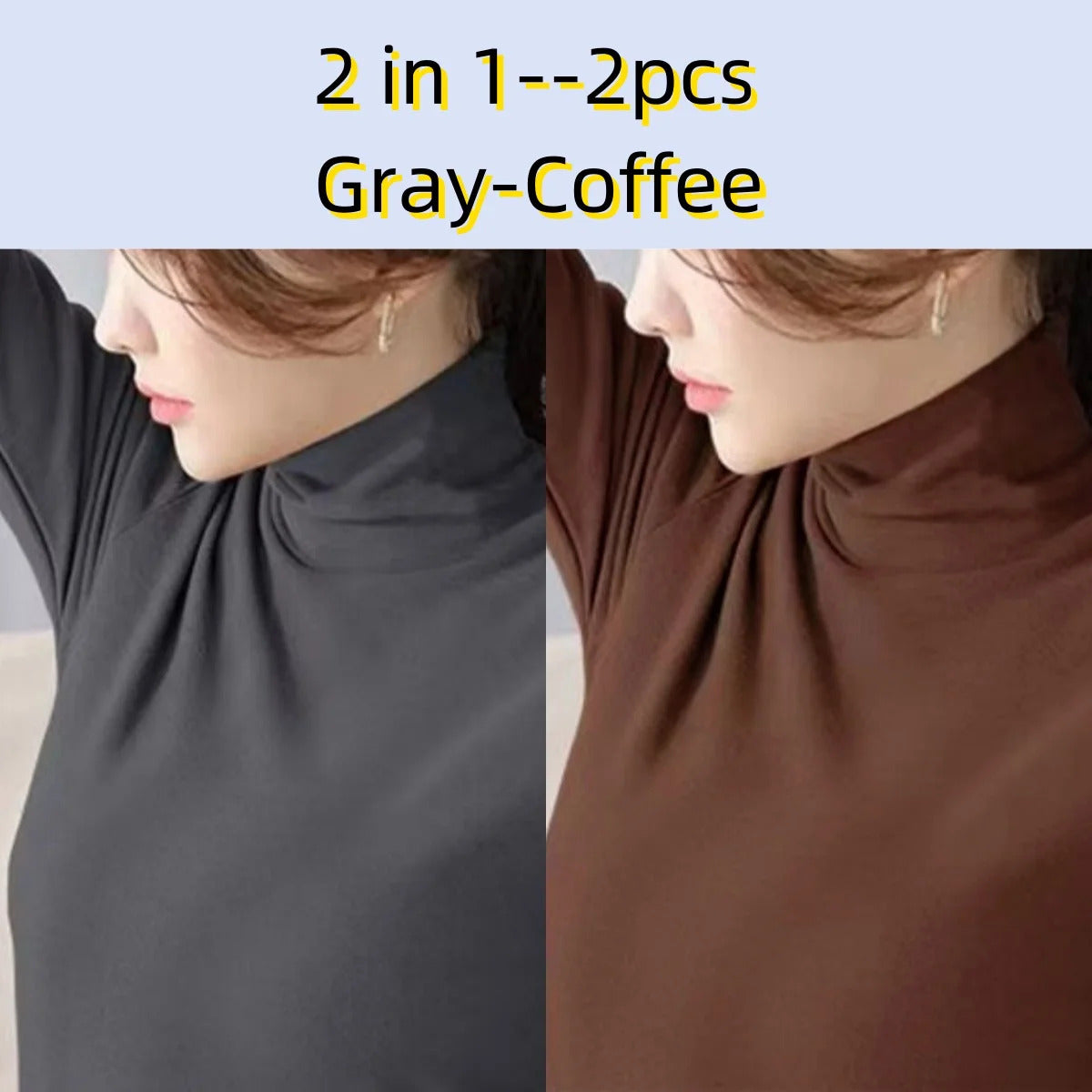 Plus Size Basic All-Match Women T-Shirt High Neck Casual Slim Fit Fleece Warm Autumn Winter Office Lady's Top Elegant Fashion