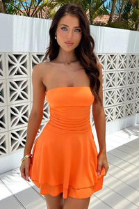 Ruffled Bodycon Beach Dress For Women High Waist Slim Mini Dress Ladies Holiday Casual Off Shoulder Sexy Dress Woman 2024