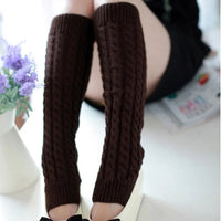 New Japanese Lolita Sweet Girl Leg Warmer Knit Socks Wool Ball Knitted Foot Cover Cosplay Women Autumn Winter Heap Heap Socks