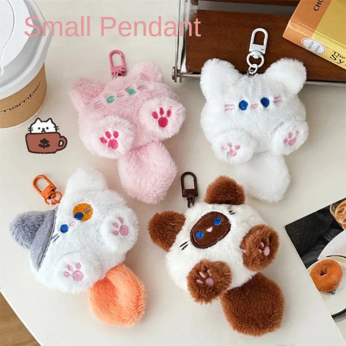 Cute Plush Cat Doll Pendant Girl Backpack Doll Pendant Couple Bag Keychain Decorative Gift