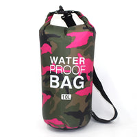 2/5/10/15/30L Outdoor Camouflage Waterproof Dry Bags Portable Rafting Diving Dry Bag Sack PVC Swimming Bags for River Trekking