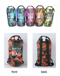 2/5/10/15/30L Outdoor Camouflage Waterproof Dry Bags Portable Rafting Diving Dry Bag Sack PVC Swimming Bags for River Trekking