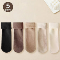 5/10/20 Pairs Women Winter Thicken Warm Short Socks Thermal Cashmere Wool Socks Nylon Snow Velvet Boots Home Floor