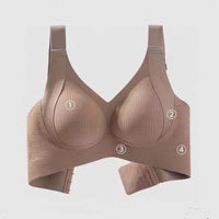 Women's Seamless Underwear, Thin Style, Large Breasts, Small Breasts, No Wires, Pull-up And Anti-sagging Large Size Bra