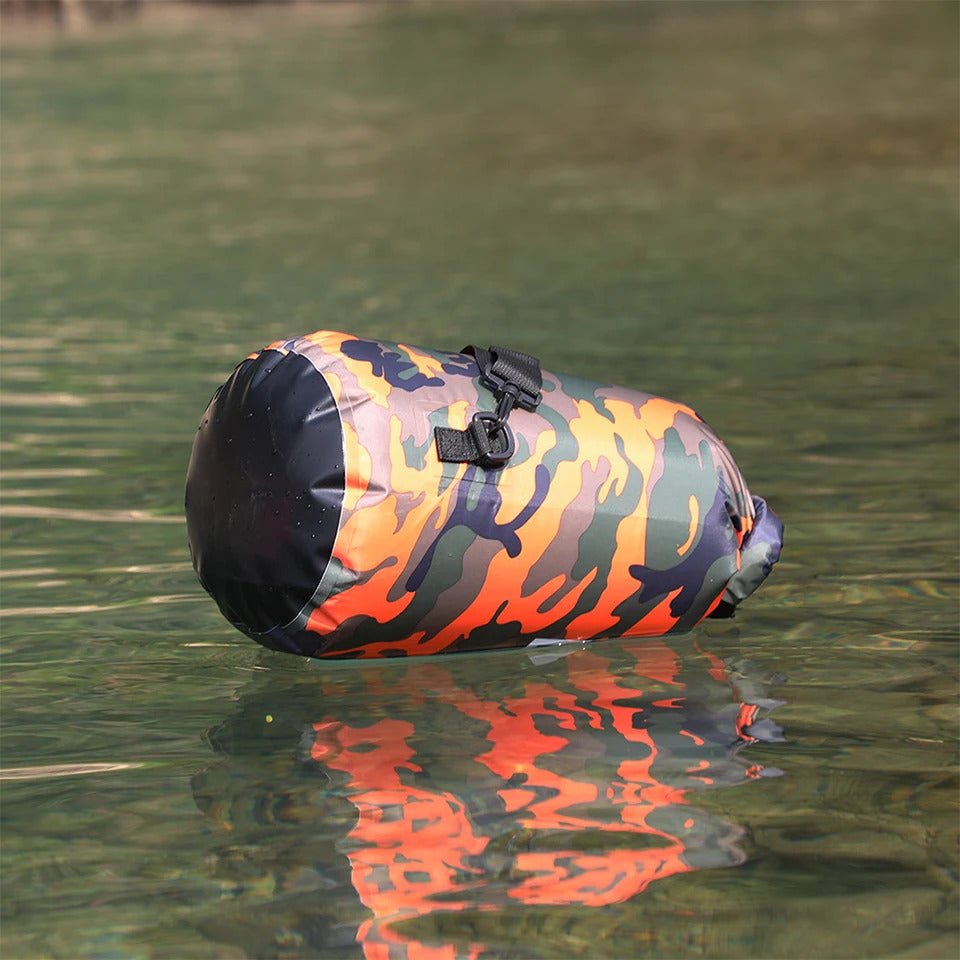 2/5/10/15/30L Outdoor Camouflage Waterproof Dry Bags Portable Rafting Diving Dry Bag Sack PVC Swimming Bags for River Trekking