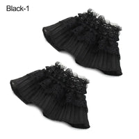 Fashion Detachable Fake Sleeves Spring Autumn Wild Sweater Decorative Sleeves Lace Ruffles Elbow Sleeve Cuff Universal Fake Cuff