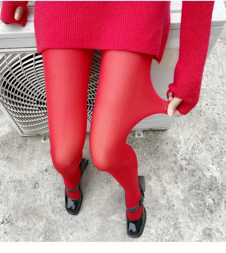 Women's Tights Slim Stockings Pantyhose Super Elastic Large Size Leggings Red Women's Sexy Tights Spring Autumn Winter Y2k 2024