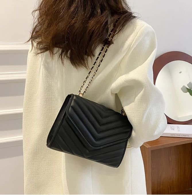 Single Shoulder Retro Fashionable Small Square Bag Crossbody Handbag