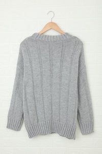 Wine Oversize Thick Pullover Sweater