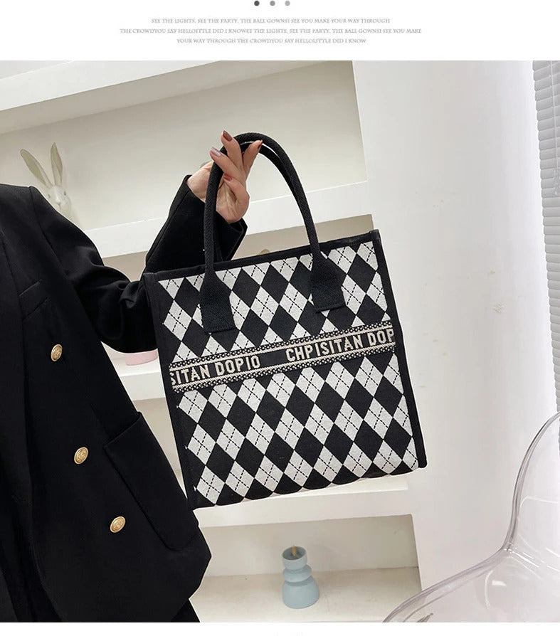 New Arrival! Fashionable Top-handle Bag with Cute Cat Pattern Large Capacity Mommy Bag for Women, Perfect for Work and Commuting