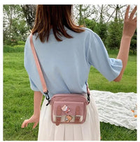 Korean Style Canvas Shoulder Bag For Women New Fashion Female Crossbody