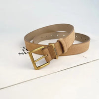 Frosted Suede Belt for Women Pin Buckle All-match Jeans Dress Decorated with Stylish Leather Trend Belt for Women