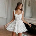 Sexy Off The Shoulder Long Sleeves Full Lace Applique Short/Mini Wedding Dresses Custom Made Formal Bridal Grown 2024 Vestido De