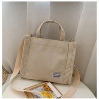 Women's Bag Corduroy New Small Square Bag Trendy Handbag Single Shoulder Diagonal Bag