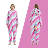 Women Pijama Animal Jumpsuit Onesie Kigurumi Unicorn Suit Shark Bodysuits Adult Flannel Sleepwear Full Body Winter