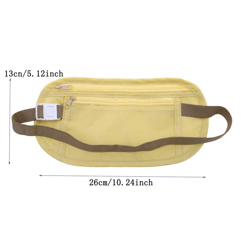 Sport Running Wais Bag Invisible Travel Waist Packs Pouch For Passport Money Belt Bag Hidden Security Wallet Gift Pack Money Bag