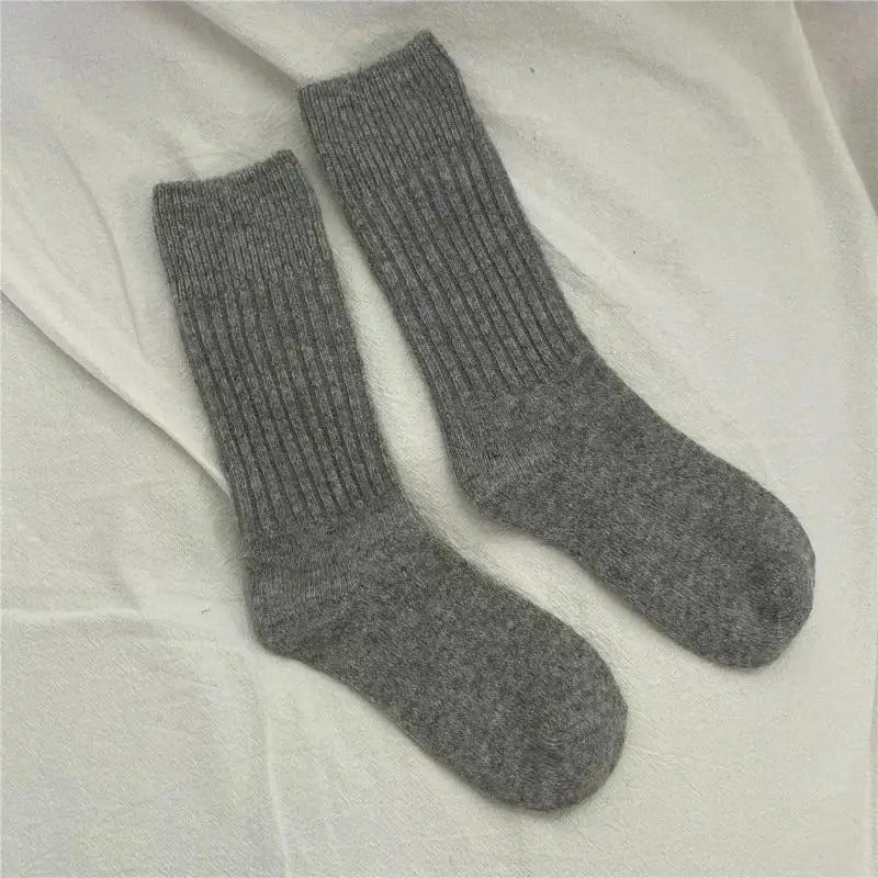 Wool Cashmere Thermal Long Sock for Women Homewear Sleeping Thicken Warm Crew Socks Women Socks Autumn Winter Calcetines Mujer