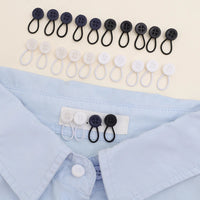 Collar Extenders Buttons for Jeans Pants Waist Stretch Shirt Suit Tie Neck Expanders Flexible Reusable Unisex Buckle Accessories