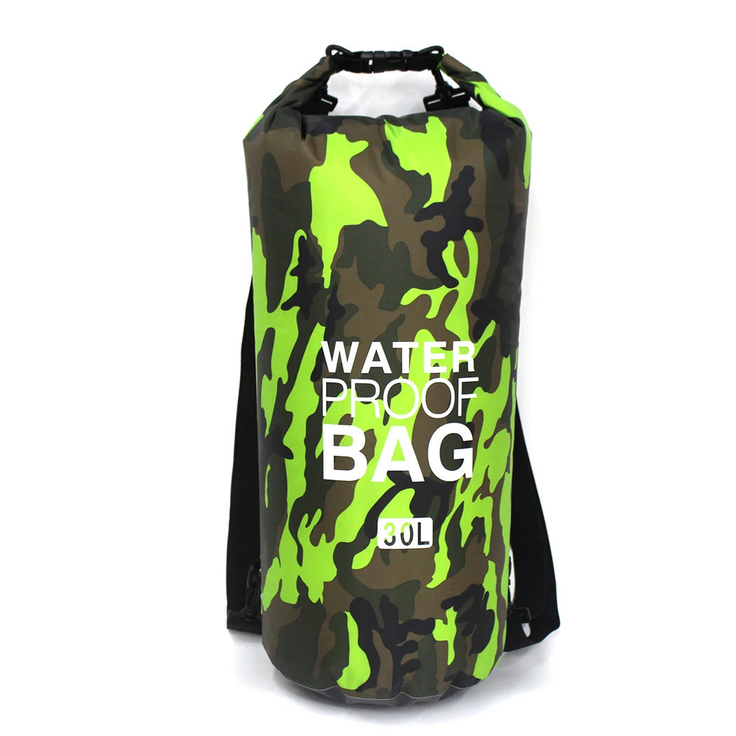 2/5/10/15/30L Outdoor Camouflage Waterproof Dry Bags Portable Rafting Diving Dry Bag Sack PVC Swimming Bags for River Trekking