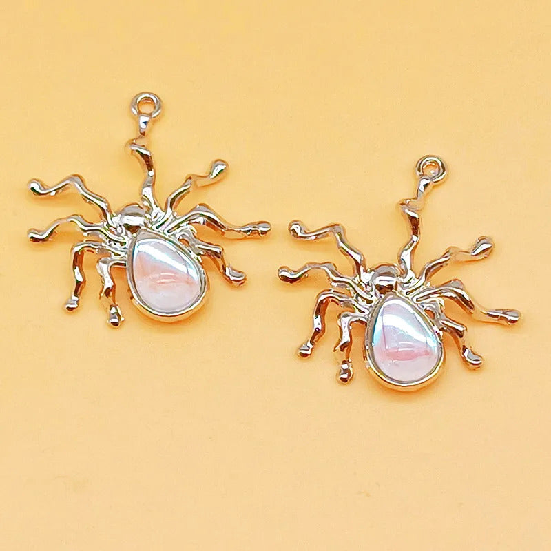 10pcs New Heart Enamel Charms Pink Fashion Y2K Style Pendants For Making DIY Handmade Findings Accessories Necklace Jewelry