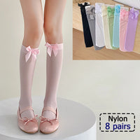 4/5/6/8 Pairs of Cute Teddy Bear Short Socks with Shallow Mouthed Spring and Summer Casual Matching Short Tube Boat Socks