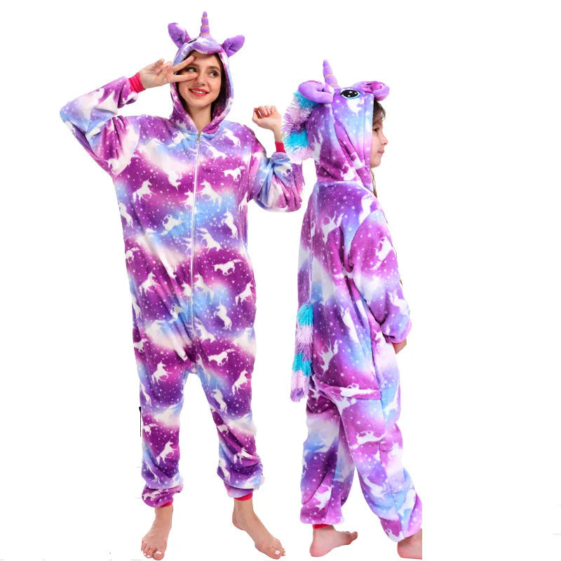 Kigurumi Unicorn Onesies Cartoon Pajamas For Adults Women Men Animal Pyjamas Homewear Halloween Christmas Cosplay Party Costume