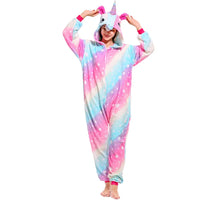 Kigurumi Fox Deer Onesies Cartoon Pajamas For Adults Women Men Animal Pyjamas Homewear Halloween Christmas Cosplay Party Costume