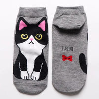 1-5Pairs Cotton Short Sock Cartoon 3D Cat Puppy Dog Animal Socks Harajuku Kawaii Women Girls Anklet Socks Breathable Casual Sox