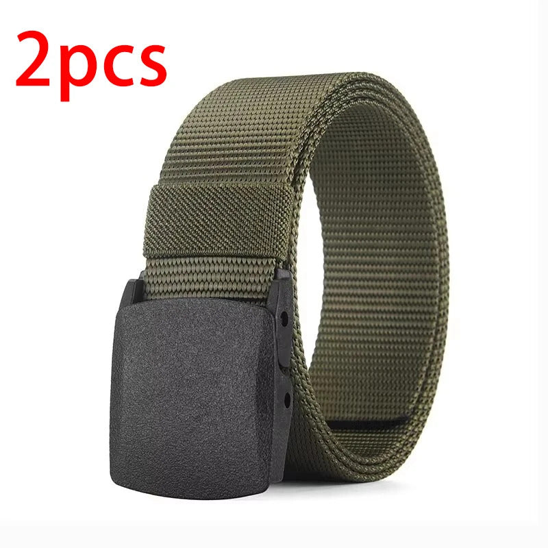 Men's Belt Outdoor Casual Canvas Belt Metal Free Training Nylon Tactical Belt With Pants Jeans Belt Sports Belts For Men Women