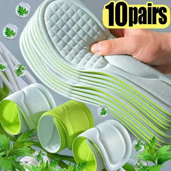 Soft Massage Insoles Memory Foam Orthopedic Insoles for Men Women Antibacterial Deodorant Absorb-Sweat Sports Shoes Insole Pads