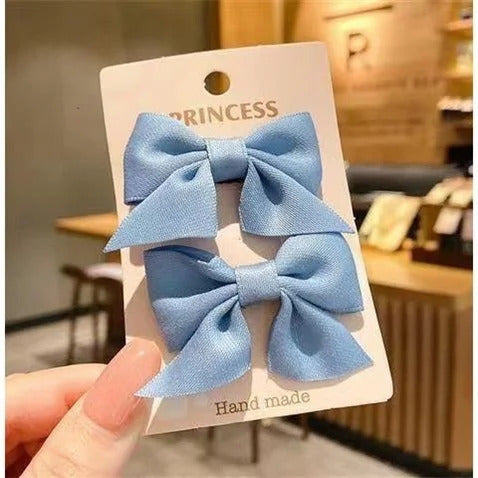 2 Piece Bow Hair Clip Elegant Flower Hair Clips For Kids Ladies Set Hairpin Hair Accessories Korean Style Bair Accessories