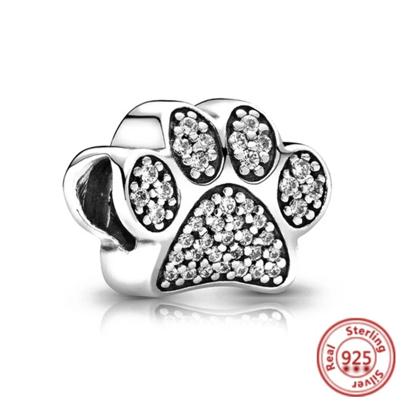 100% 925 Sterling Silver Love Puppy Football Camera Infinite Heart Beads Fit Original Pandora Charms Bracelet Women Jewelry Gift